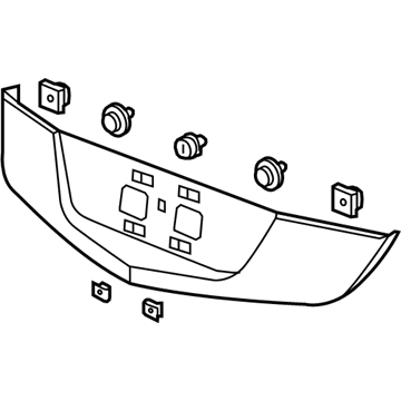 Acura 74895-SZN-A04ZZ Garnish Assembly, Tailgate (Lower)