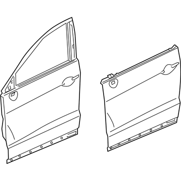 Acura 67010-TX4-A90ZZ Panel, Right Front Door (Dot)