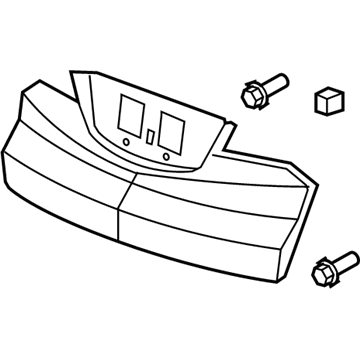 Acura 74890-STK-A11ZF Garnish Assembly, Tailgate (Lower) (Buran Silver Metallic)