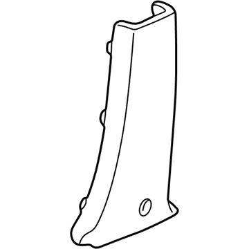 Acura 84121-S3V-A30ZC Garnish Assembly, Passenger Side Center Pillar (Lower) (Saddle)