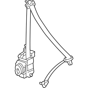 2004 Acura TL Seat Belt - 04818-SEP-A00ZA