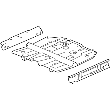 Acura 65100-TX4-A00ZZ Floor, Front