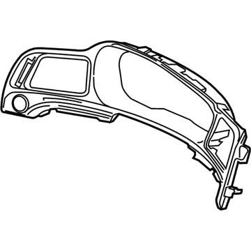 Acura ILX Hybrid Gauge Trim - 77205-TX6-A01ZA