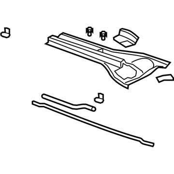 Acura 74210-STK-A01 Cowl Top Assembly, Front (Driver Side)