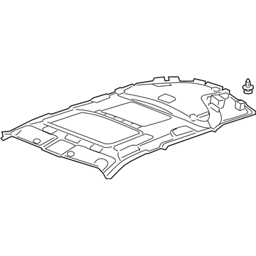 Acura 83200-TL7-A13ZA Lining Assembly, Roof (Gray) (Sunroof)