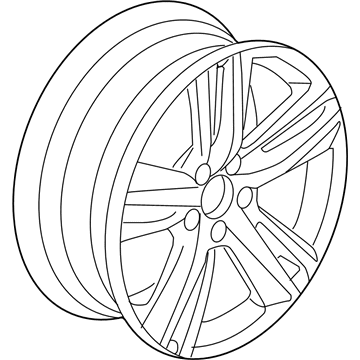 Acura 42700-TX4-A82 Aluminum Wheel Rim (18X7 1/2J) (Tpms) (Aap)