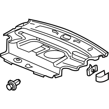 Acura 84620-SJA-A03ZA Lining Assembly, Trunk (Upper) (Moon Lake Gray)