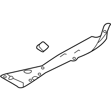 Acura 74207-TZ3-A00 Front Fender Garnish Left