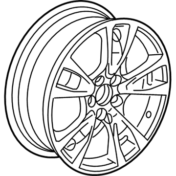 Acura 42700-TK5-A52 Aluminum Wheel Disk (19X8J) (Tpms) (Enkei)