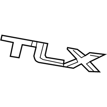 Acura 75722-TZ3-A11 Rear Emblem Set(Tlx)