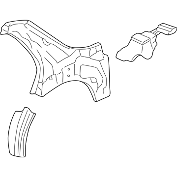 Acura 64700-ST8-300ZZ Panel, Left Rear Inside