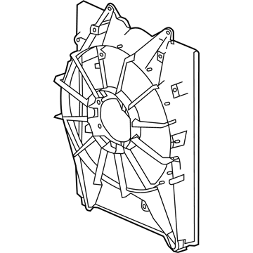 Acura MDX Fan Shroud - 19015-5J6-A01