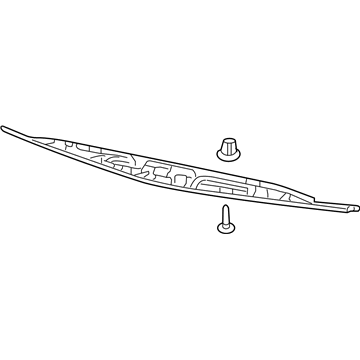 Acura 74890-STX-A21 Rear License Garnish Assembly