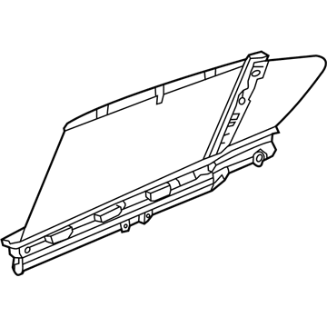 Acura 83730-TY2-A01ZA Sunshade Assembly, Right Rear Side (Premium Black)