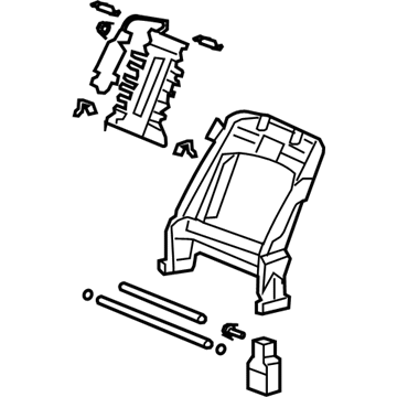 Acura 81526-STK-A01 Frame, Left Front Seat-Back