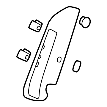 Acura 84142-T49-A01ZA Garnish, Right Nh900L