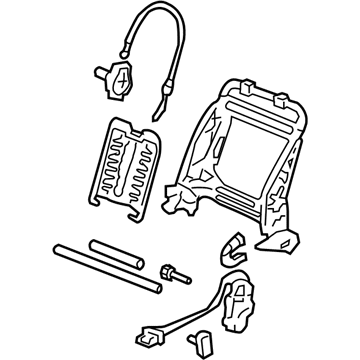 Acura 81526-SDB-A73 Frame, Left Front Seat-Back (Ts Tech)