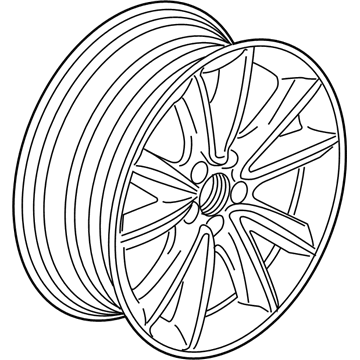 Acura 42700-TJB-A01 Alloy Wheel Rim Disk (19X8J)