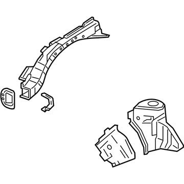 Acura 60650-TX6-A00ZZ Housing, Right Front Shock Absorber