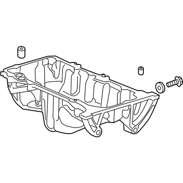 Acura 11200-R0A-000 Oil Pan Assembly