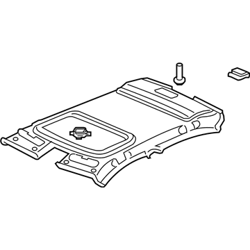 Acura 83200-TK4-A02ZA Lining Assembly, Roof (Gray) (Sunroof)