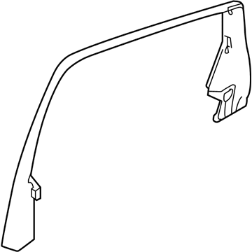 Acura 72942-TJB-A01 Garnish Assembly , Rear