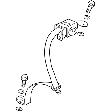 Acura 04828-TY2-A01ZB Left Rear Seat Belt Outer Set (Gray)