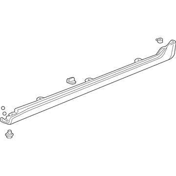 Acura 71800-SEA-911ZB Garnish Assembly, Passenger Side Sill (Royal Blue Pearl)