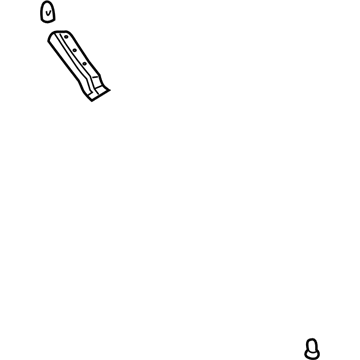 Acura 74144-SEA-000 Rubber, Passenger Side Hood Corner Seal