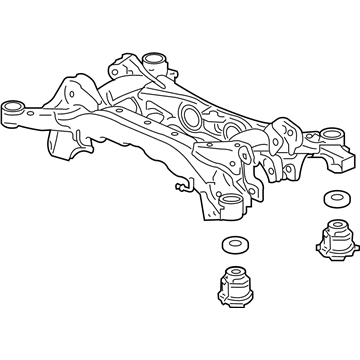 Acura 50300-TK5-A01 Sub-Frame Assembly, Rear (4Wd)