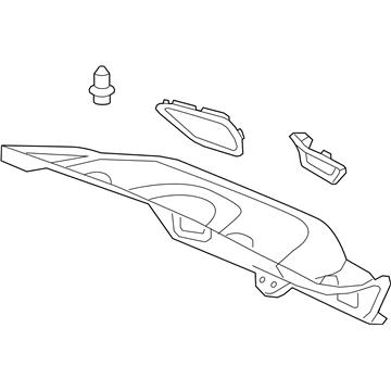 Acura 84630-SJA-A04ZA Garnish, Trunk Lid (Moon Lake Gray)