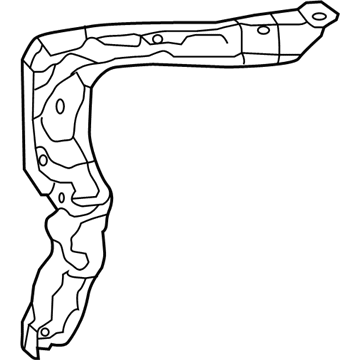 Acura 04611-TX4-A00ZZ Radiator Support-Side Panel Left