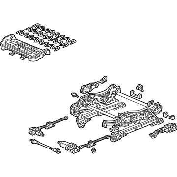 Acura 81536-SEP-A01 Frame, Left Front Seat Cushion