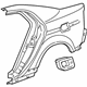 Acura 04646-SEP-A92ZZ Panel Set, Left Rear (Outer) (Dot)