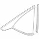 Acura 73500-TJB-A11 Glass, Passenger Side Quarter Windshield