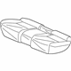 Acura 82131-TX4-A03ZA Rear Seat Cushion Cover (Sandstorm)