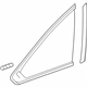 Acura 73511-TZ5-A11 Passenger Side Quarter (Privacy) (Agc) Glass Set